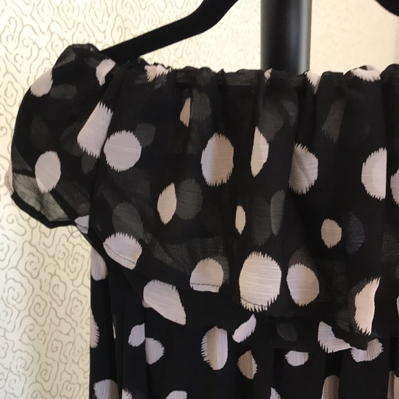 Polka dot asymmetrical dress - Picture 3 of 6